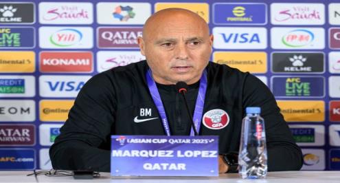 مدرب قطر: سأعود إلى فريقي الوكرة.. والمباراة كانت صعبة ومثيرة